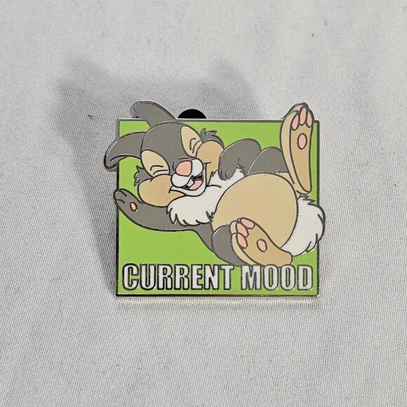 2019 Disney Parks Bambi Thumper Current Mood Pin W/backing Enamel Colorful - Picture 1 of 5